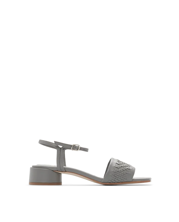 Lottusse Sandales Carla Cuir De Veau Gris