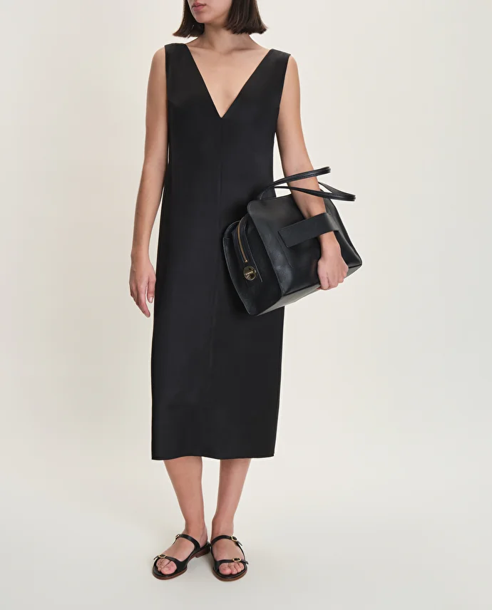 Lottusse Sandales En Cuir D’Agneau Doux Noir