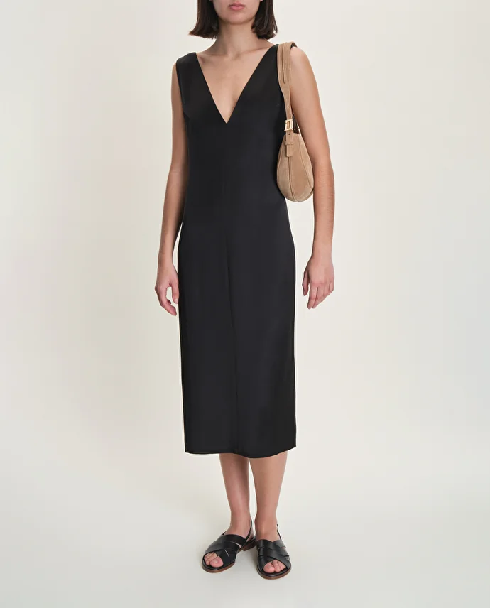 Lottusse Sandales Nylo Cuir De Veau Noir