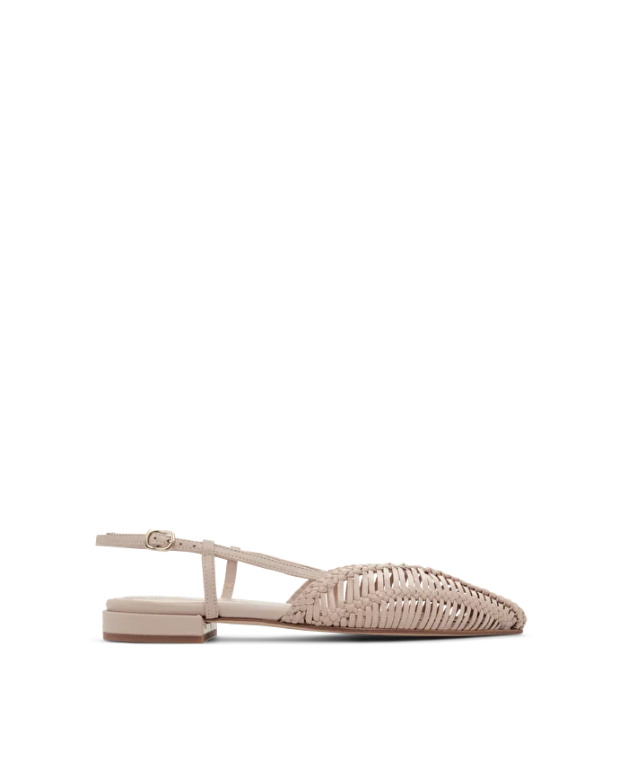 Lottusse Slingbacks Edit Calfskin Blanc Cassé