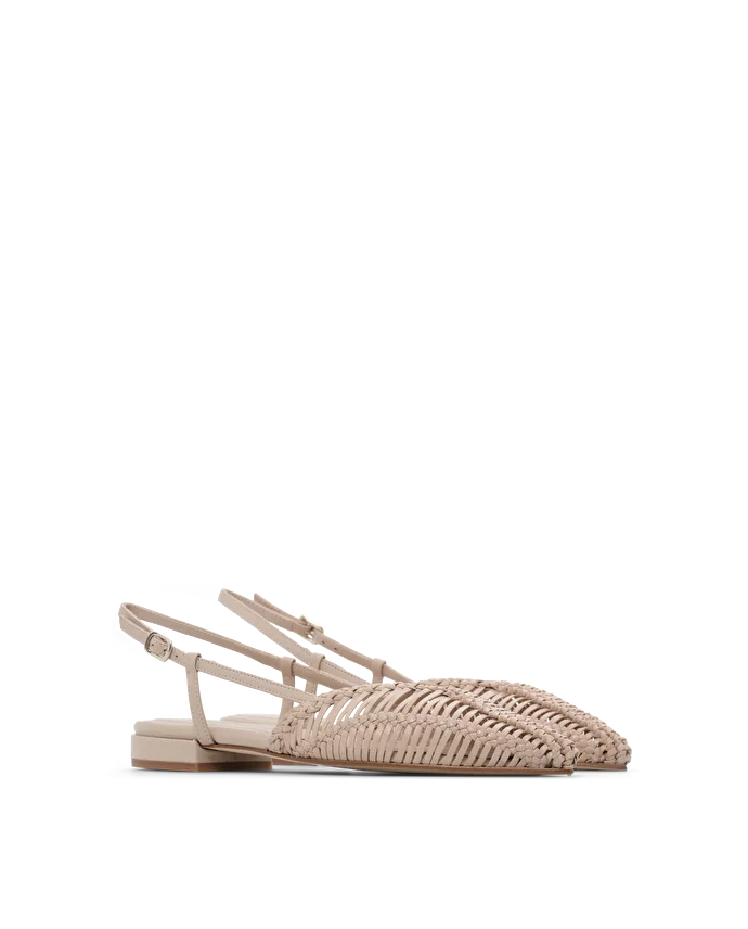 Lottusse Slingbacks Edit Calfskin Blanc Cassé