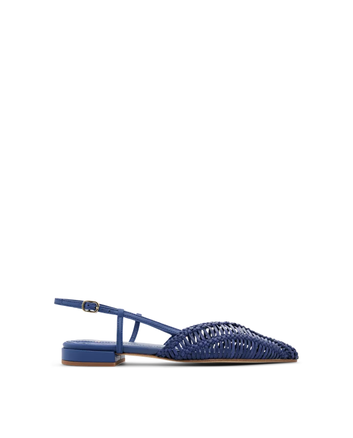 Lottusse Slingbacks Edit Calfskin Bleu Marine