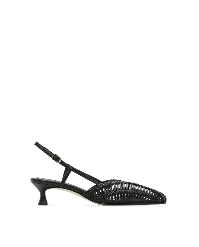 Lottusse Slingbacks Edit Cuir De Chèvre Black