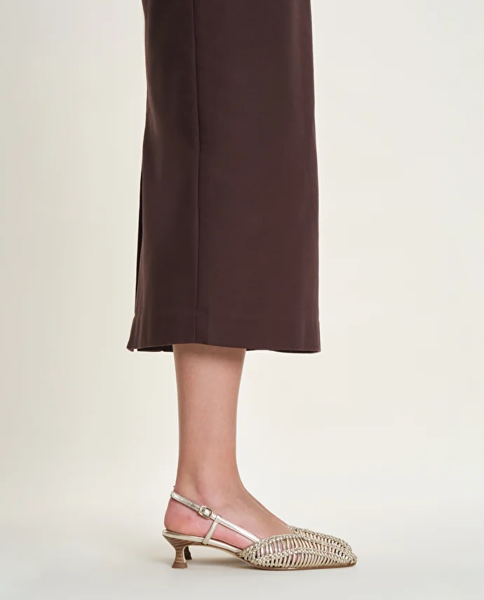 lottusse Slingbacks Edit Cuir de Veau Gold