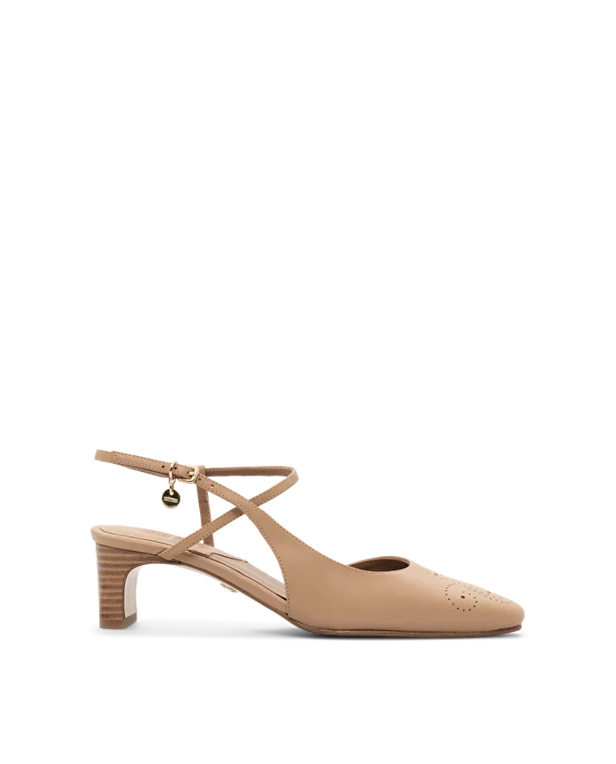 Lottusse Slingbacks Smithson Cuir De Veau Camel