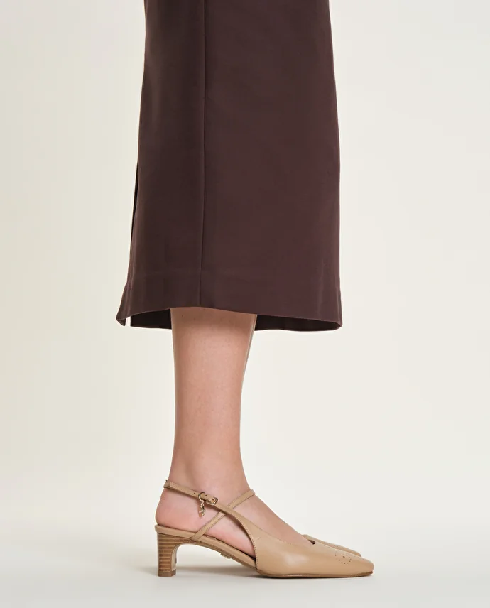 lottusse Slingbacks Smithson Cuir de Veau Camel