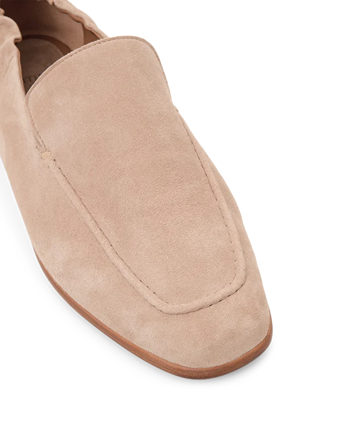 Lottusse Slippers Goya Cuir D'Agneau Taupe