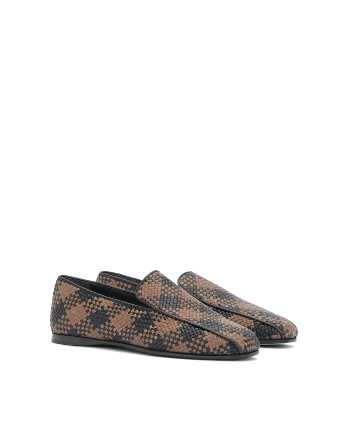 Lottusse Slippers Picnic Peau De Chèvre Multicolor