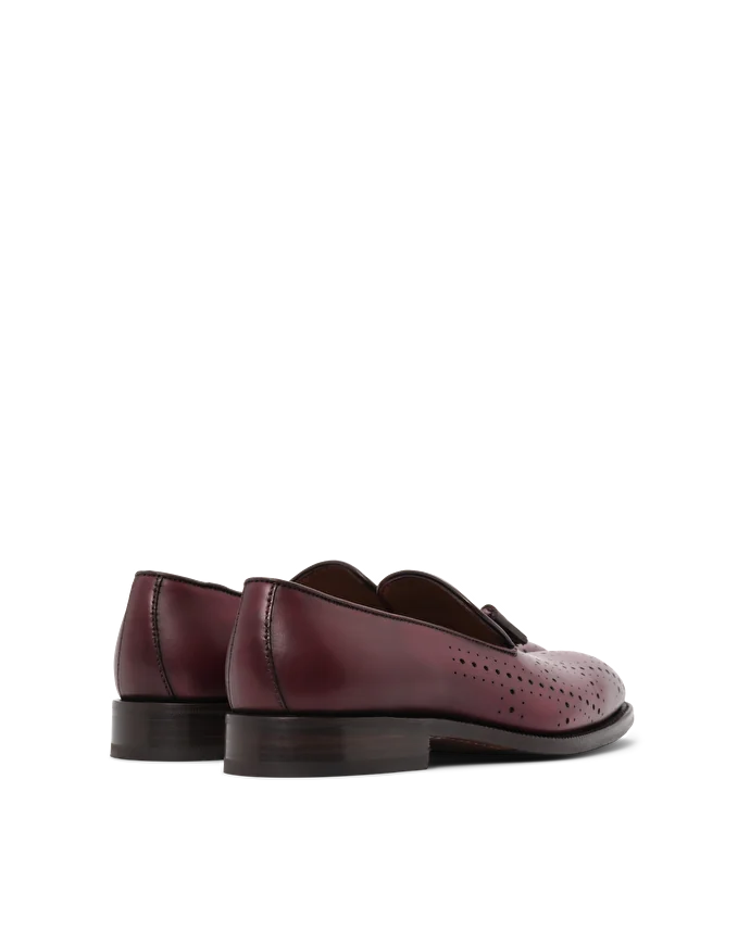Lottusse Slippers Preston Cuir De Veau Bourgogne