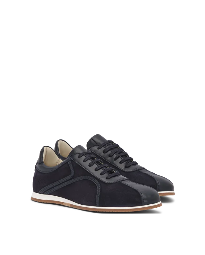 Lottusse Sneakers à Lacets Bleu Marine Mancor