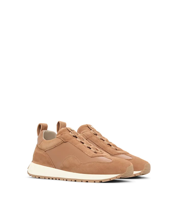 Lottusse Sneakers Dianne Cuir D'Agneau Marron