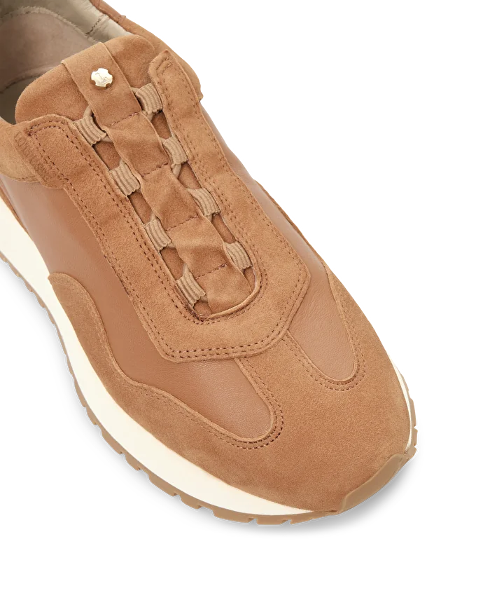 Lottusse Sneakers Dianne Cuir D'Agneau Marron