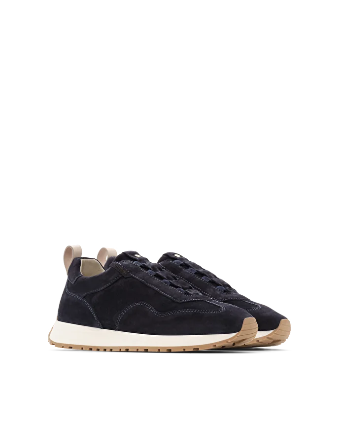 Lottusse Sneakers Dianne Cuir De Veau Bleu Marine
