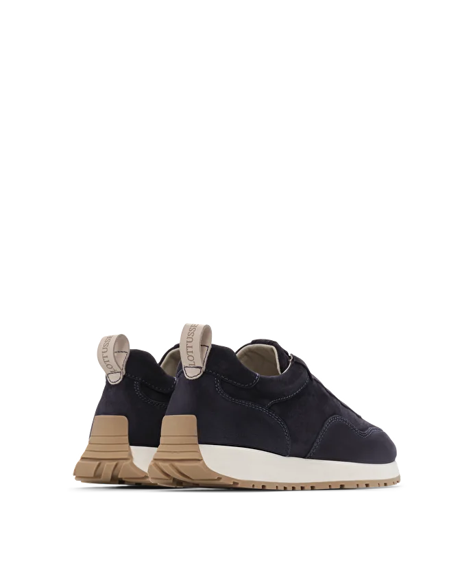 Lottusse Sneakers Dianne Cuir De Veau Bleu Marine