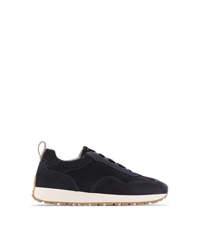 lottusse Sneakers Dianne Cuir de Veau Bleu Marine