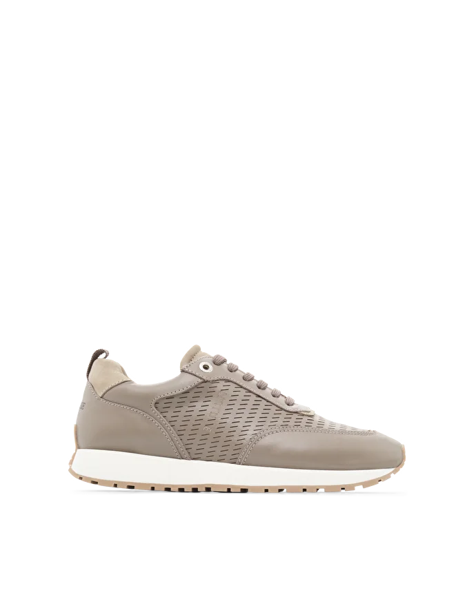 lottusse Sneakers Dianne Cuir de Veau Marron foncé