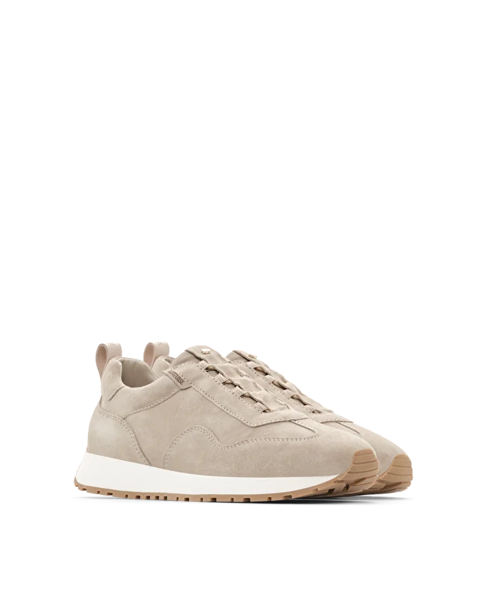 Lottusse Sneakers Dianne Cuir De Veau Taupe