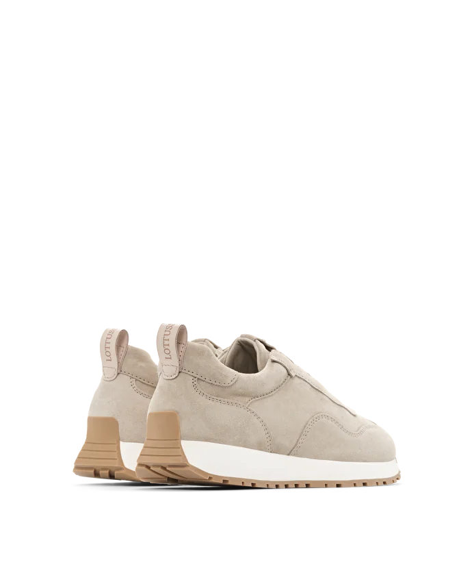 Lottusse Sneakers Dianne Cuir De Veau Taupe