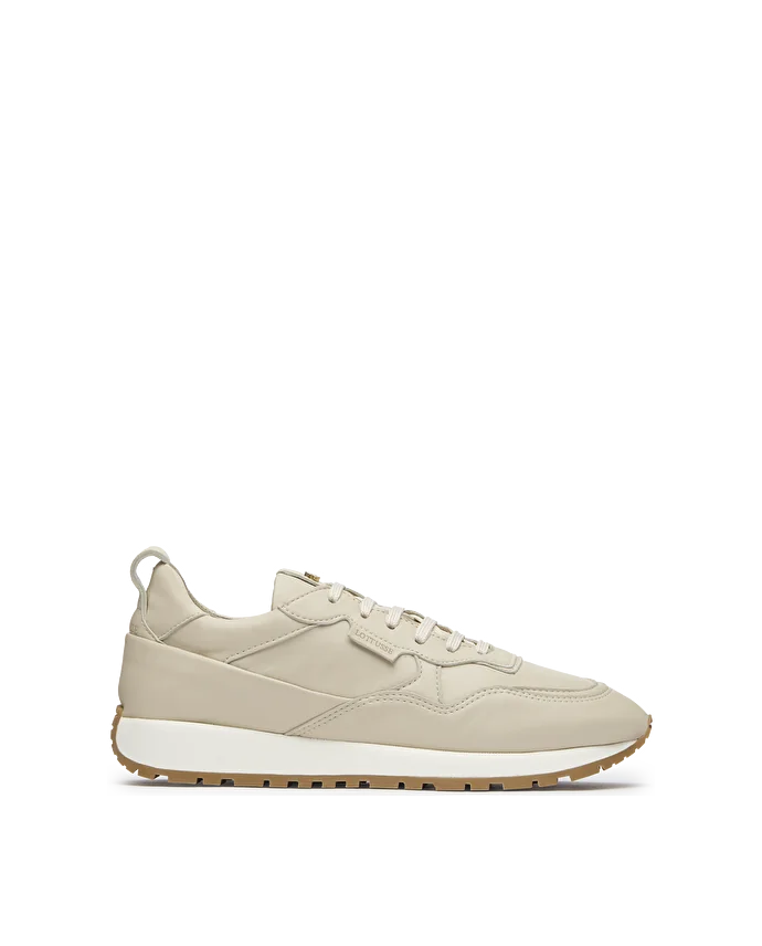 Lottusse Sneakers Douces D'agneau Blanc Cassé