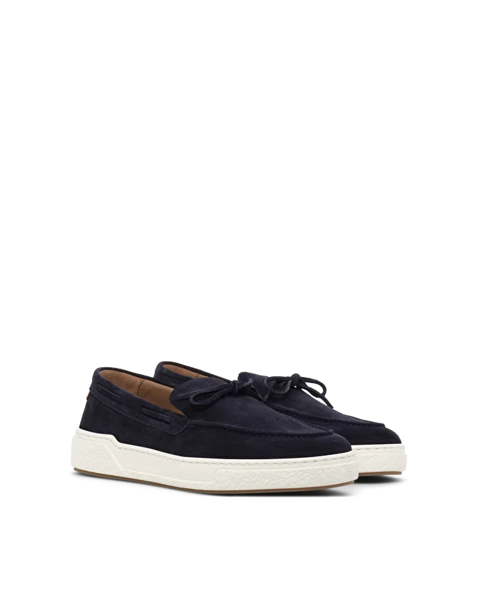 Lottusse Sneakers Torino Cuir De Veau Bleu Marine