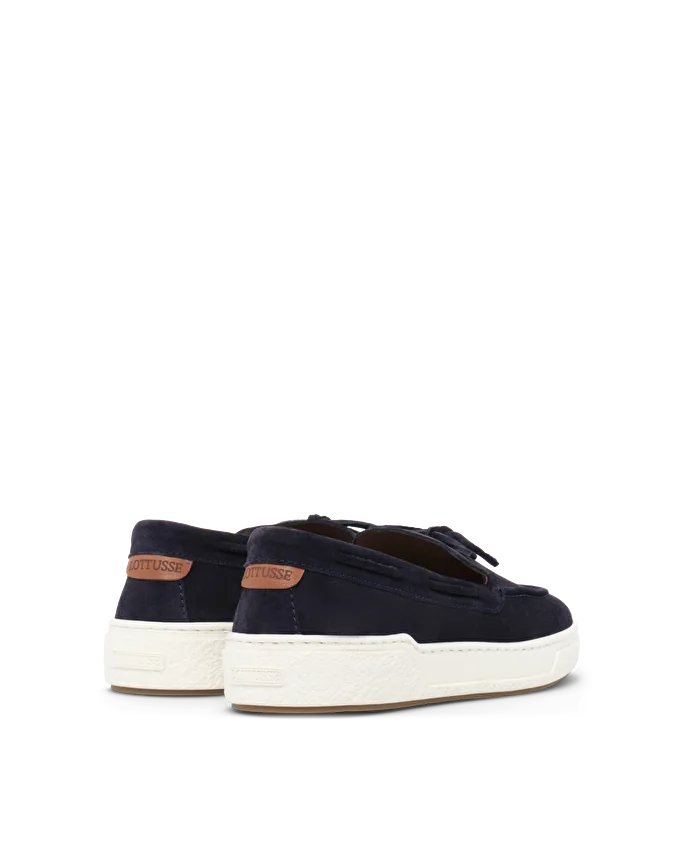 Lottusse Sneakers Torino Cuir De Veau Bleu Marine