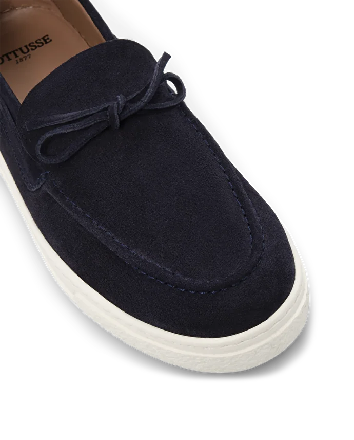 Lottusse Sneakers Torino Cuir De Veau Bleu Marine