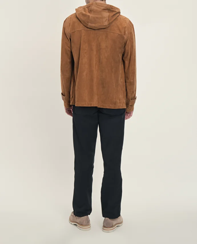 Lottusse Veste Boston Cuir D'Agneau Marron
