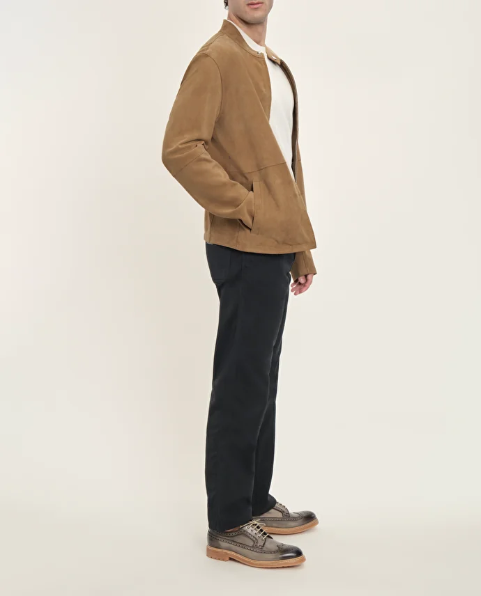 Lottusse Veste Cork Cuir De Chèvre Beige