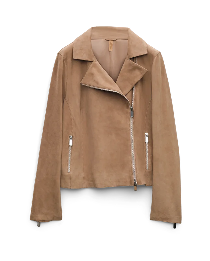 lottusse Veste Cork Cuir de Chèvre Beige