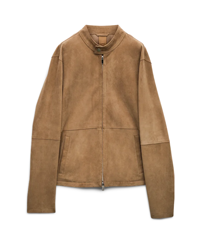 lottusse Veste Cork Cuir de Chèvre Beige