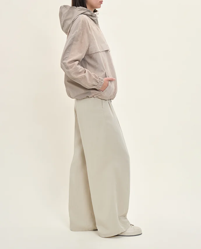 Lottusse Veste Hobart Cuir D'Agneau Gris