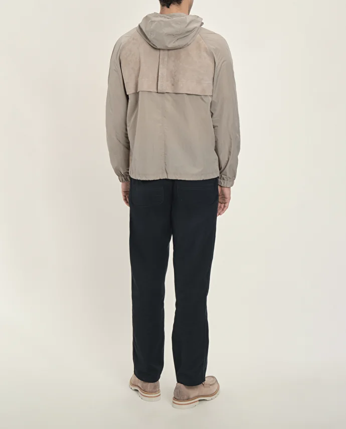 Lottusse Veste Hobart Cuir D'Agneau Taupe