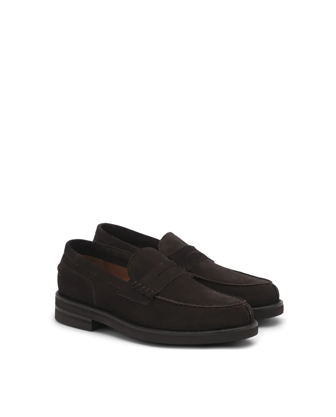 Lottusse Mocassins à Bande Daytona En Cuir De Veau Mocha