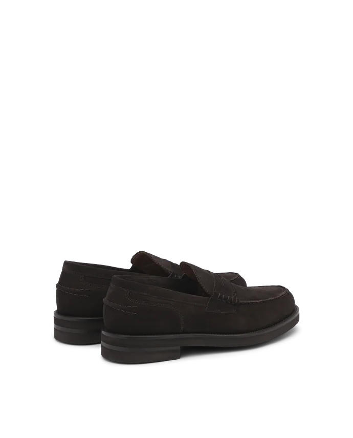 Lottusse Mocassins à Bande Daytona En Cuir De Veau Mocha