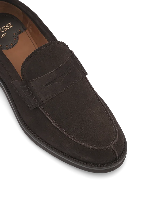 Lottusse Mocassins à Bande Daytona En Cuir De Veau Mocha