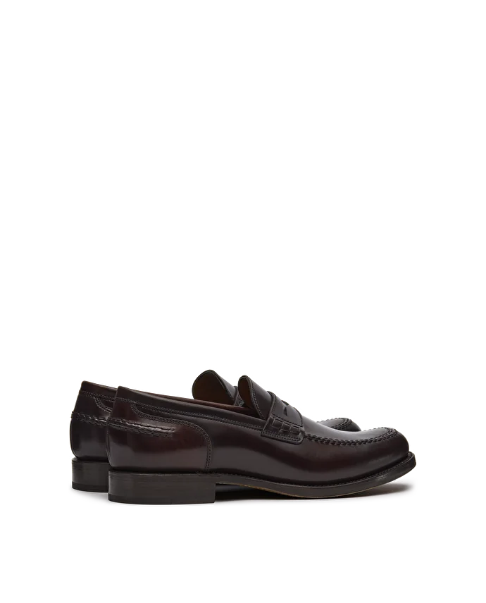 Lottusse Mocassins à Bande Kingstown En Cuir De Cheval Noir