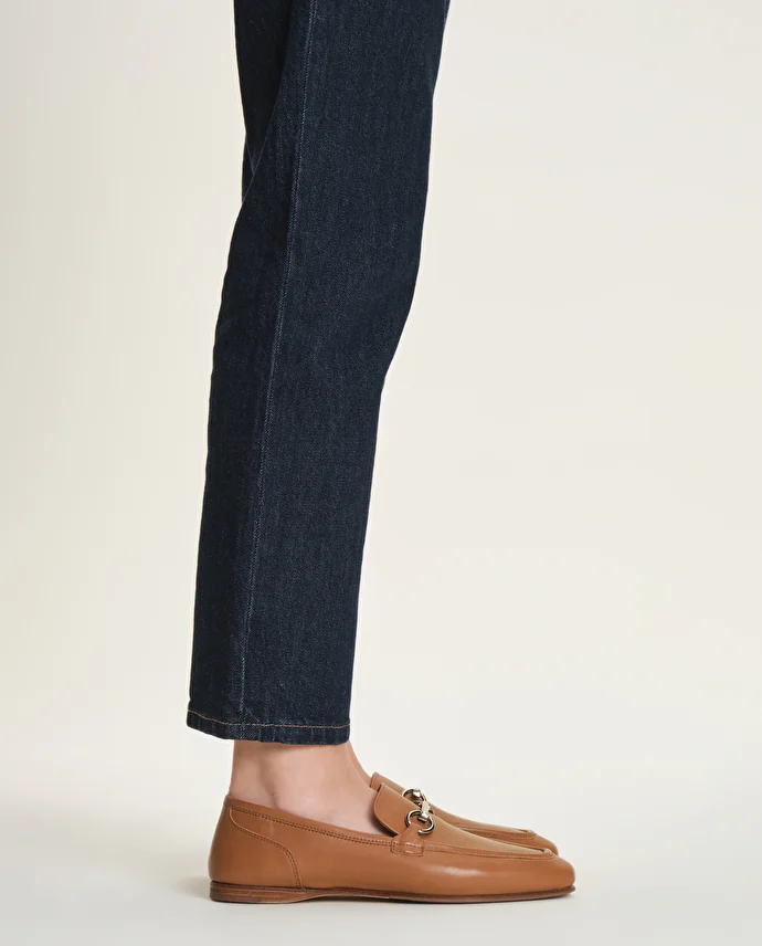 lottusse Mocassins à estribo Goya en cuir d'Agneau marron