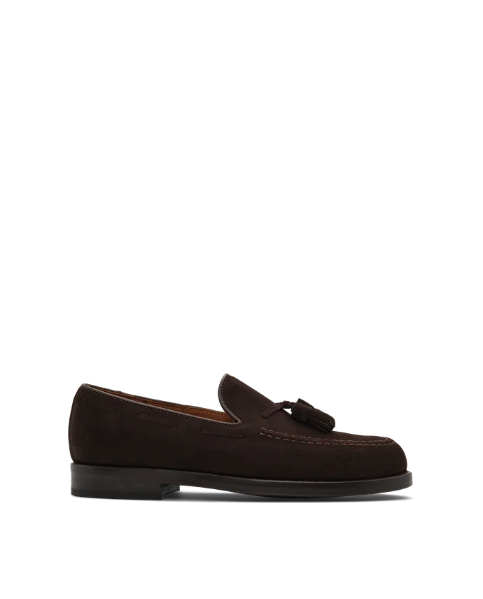 Lottusse Mocassins à Glands Class En Cuir De Veau Mocha