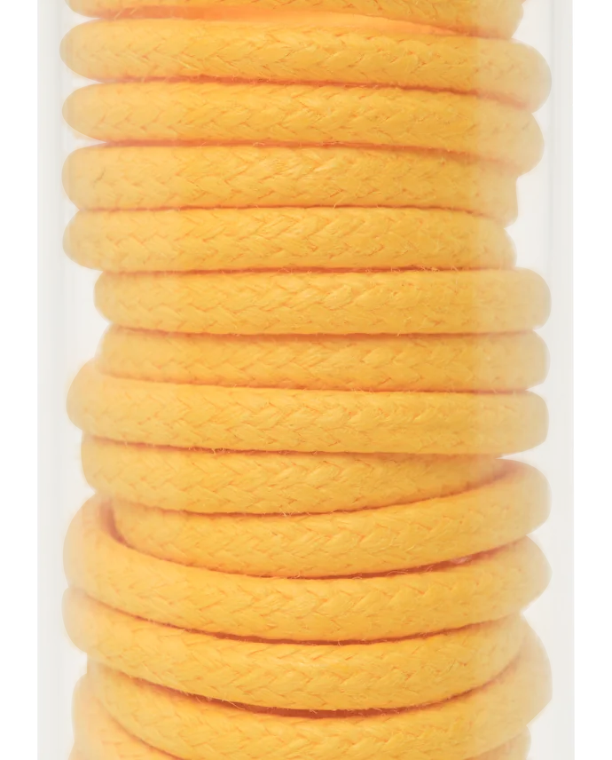 Lottusse Pot En Verre Avec Cordon Ciré Couleur D'agrumes De 80 Cm