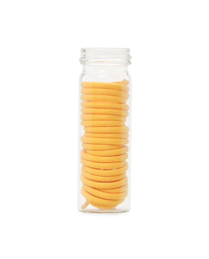 lottusse Pot en verre avec cordon ciré couleur d'agrumes de 80 cm