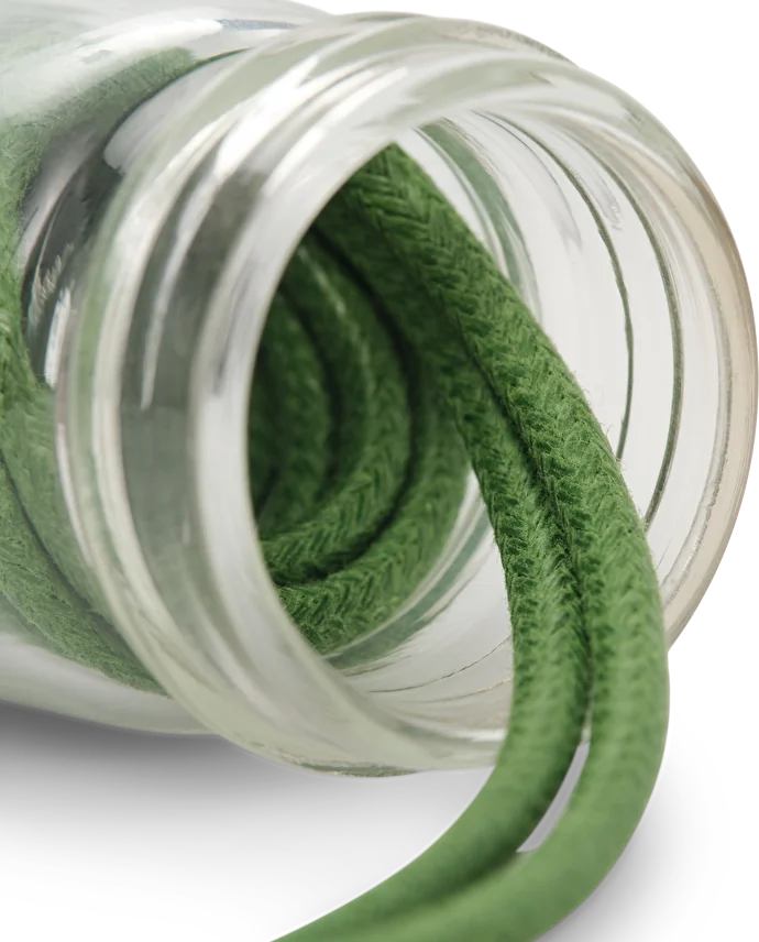 Lottusse Pot En Verre Avec Cordon Ciré Figue De 80 Cm