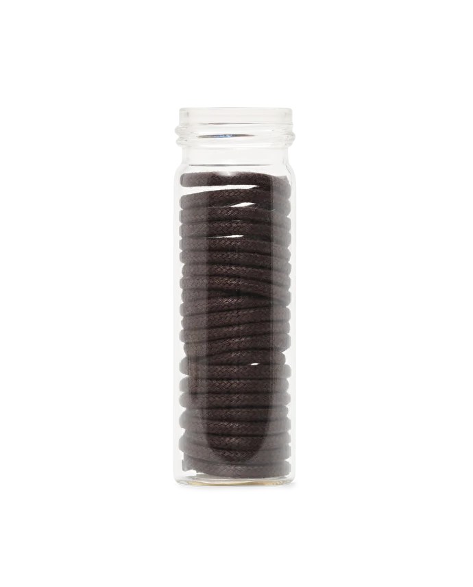 lottusse Pot en verre avec cordon ciré moka de 80 cm