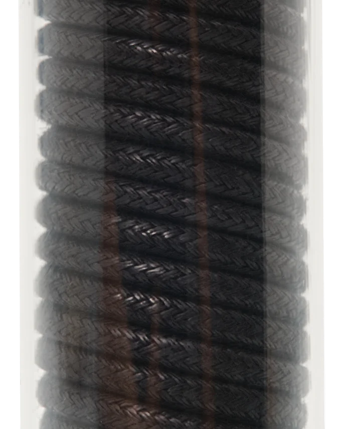 Lottusse Pot En Verre Avec Cordon Ciré Noir De 80 Cm