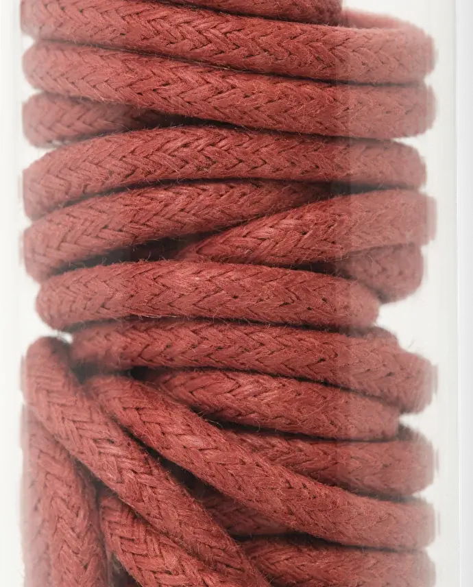 Lottusse Pot En Verre Avec Cordon Ciré Rouille De 80 Cm