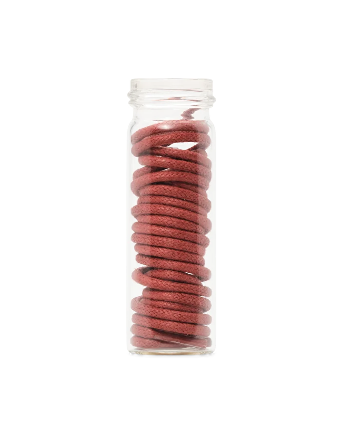 lottusse Pot en verre avec cordon ciré rouille de 80 cm