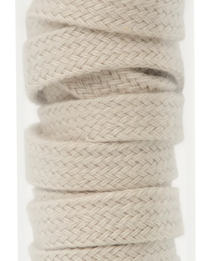 Lottusse Pot En Verre Avec Cordon Plat En Polyester 110 Cm