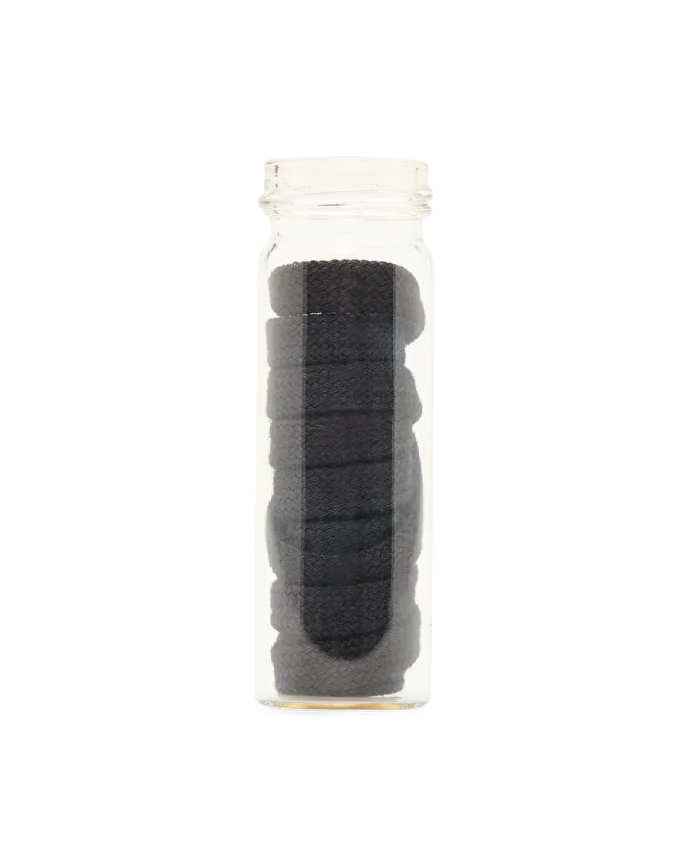 lottusse Pot en verre avec cordon plat en polyester 110 cm