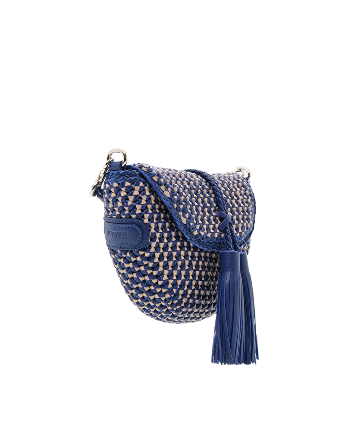 Lottusse Sac Bandoulière Noodbag Cuir D'Agneau Bleu
