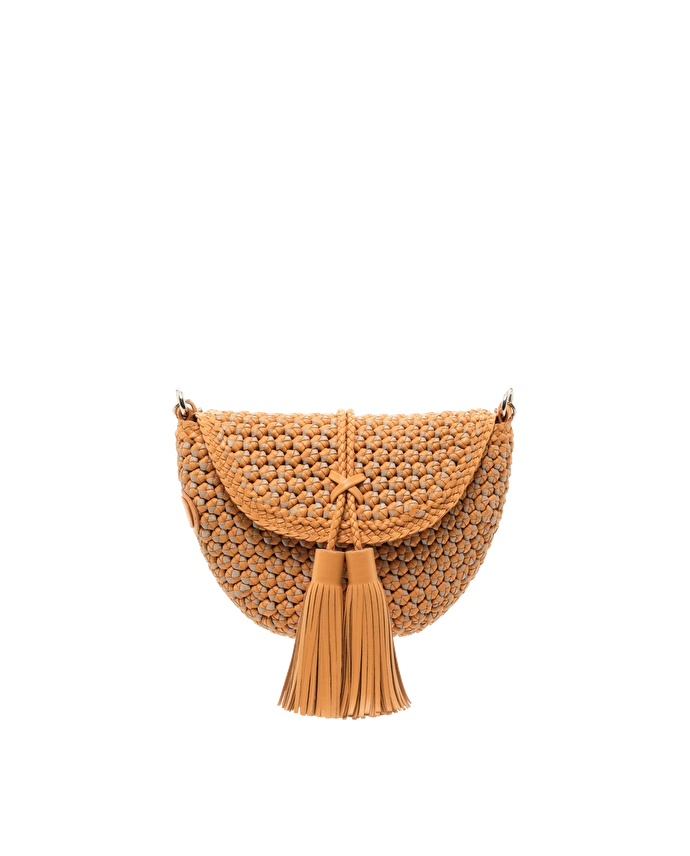 Lottusse Sac Bandoulière Noodbag Cuir D'Agneau Jaune