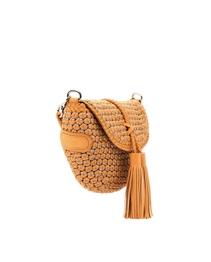 Lottusse Sac Bandoulière Noodbag Cuir D'Agneau Jaune